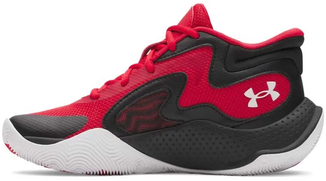 Under Armour GS Jet '25 Basketbalschoenen - Rood - Maat 36