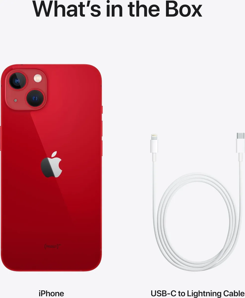 Apple iPhone 13 MLPJ3ZD/A - 128GB - Rood