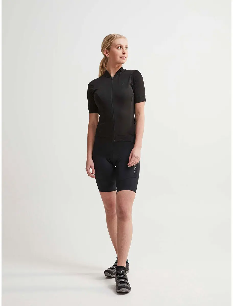 Craft Core Essence Tight Fit Fietsshirt Dames - M - Zwart - afbeelding 6 van 6