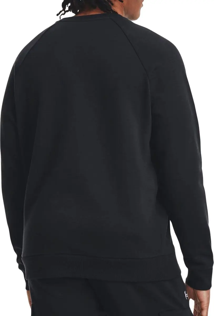 Under Armour Rival Fleece Crew Heren Sporttrui L - Zwart/Wit