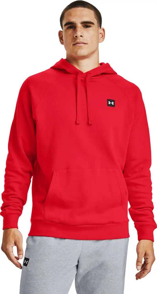 Under Armour Rival Fleece Hoody - Rood - afbeelding 6 van 6