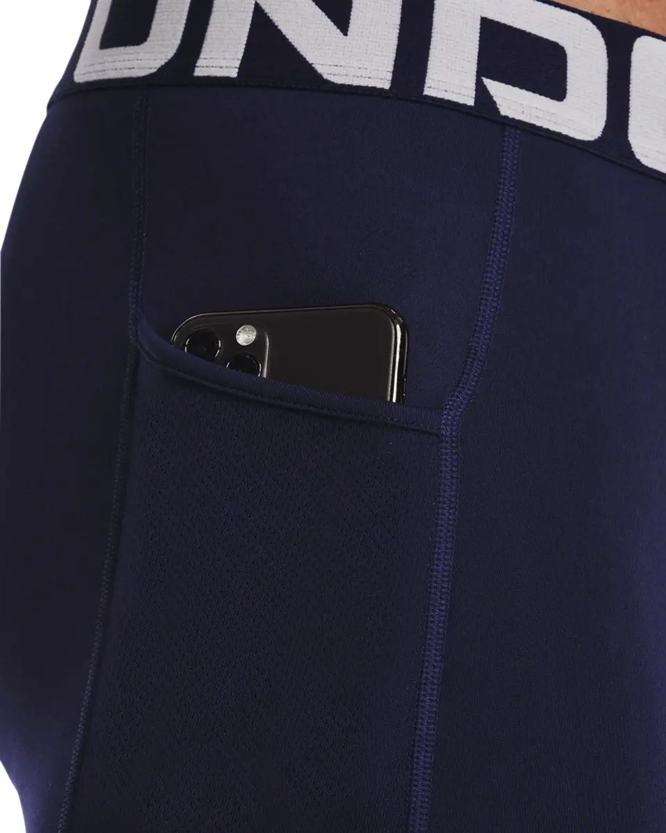 Under Armour UA CG Armour Leggings Heren - L - Marineblauw/Wit