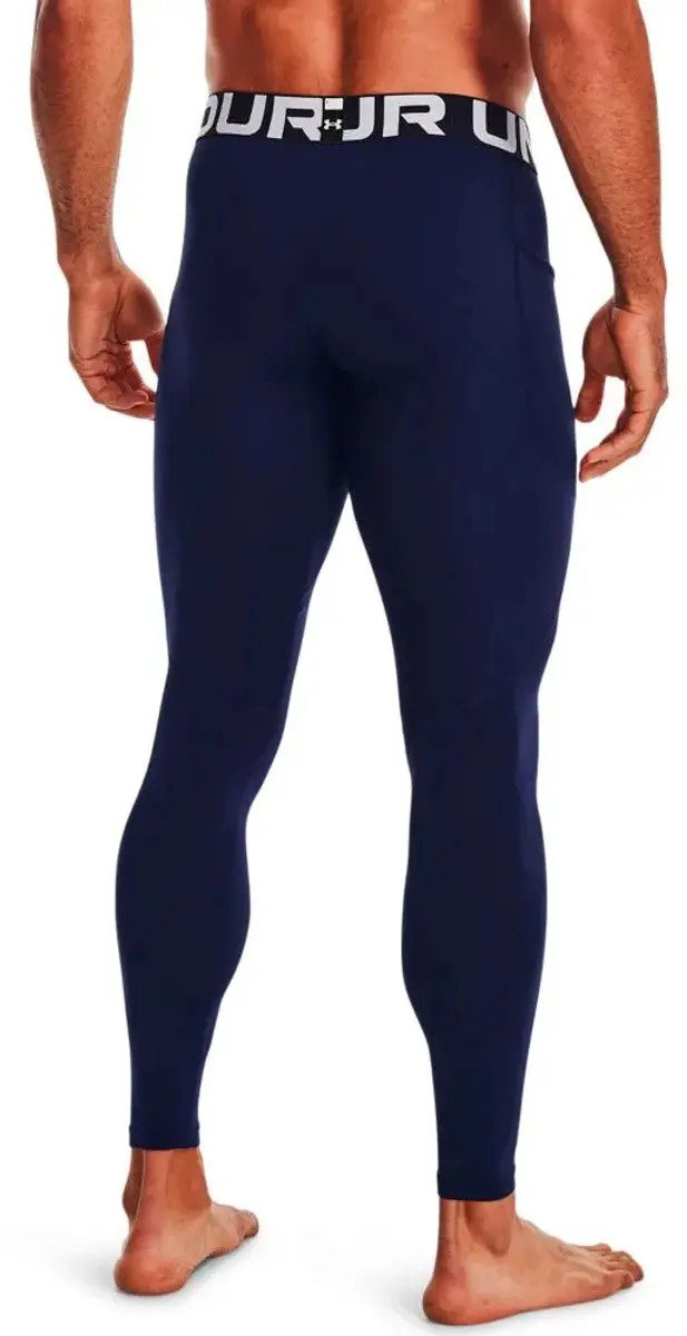 Under Armour UA CG Armour Leggings Heren - L - Marineblauw/Wit