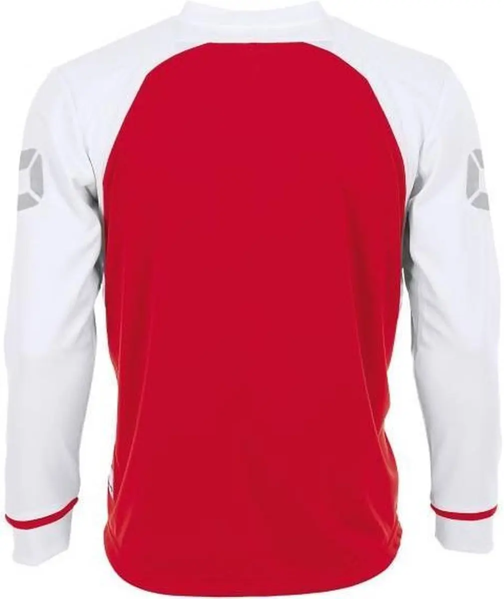 Stanno Liga Shirt Lange Mouw - Rood/Wit - Maat L