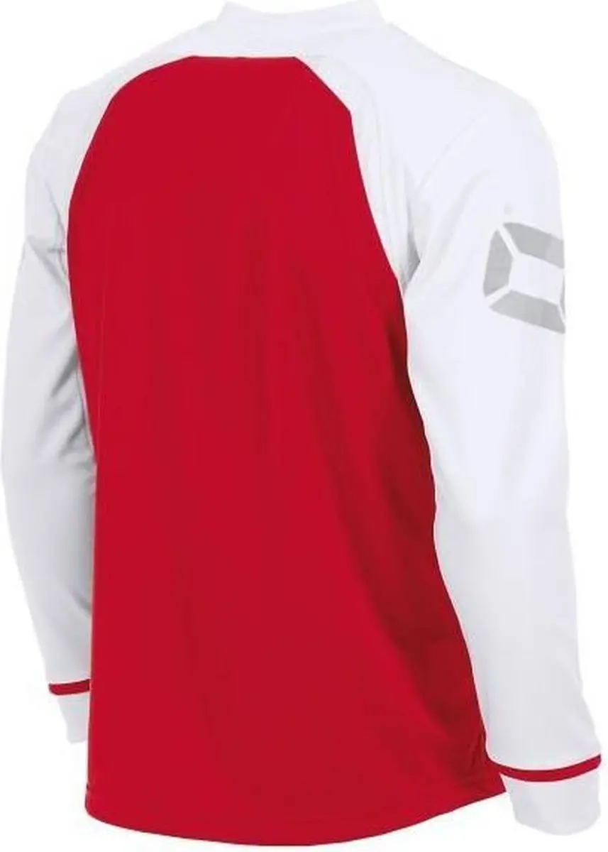 Stanno Liga Shirt Lange Mouw - Rood/Wit - Maat L