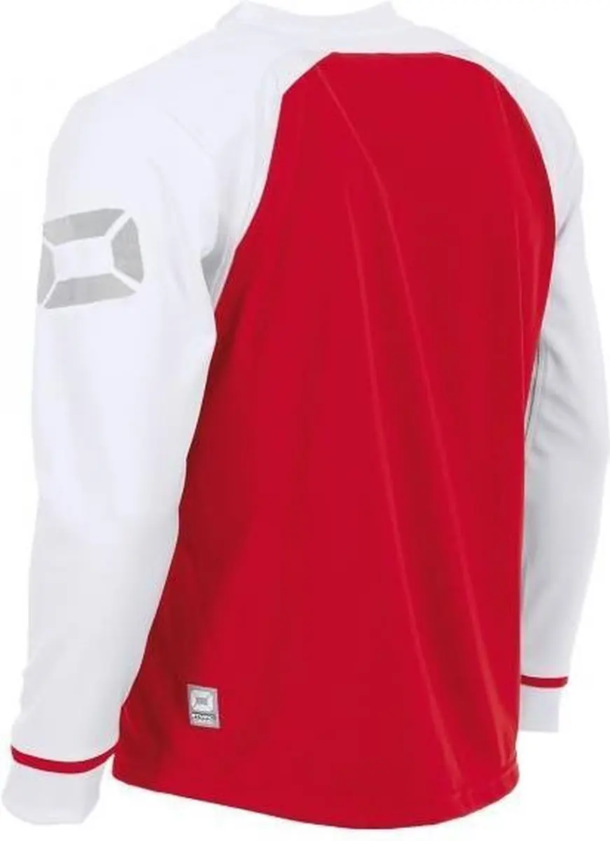 Stanno Liga Shirt Lange Mouw - Rood/Wit - Maat L - afbeelding 6 van 6