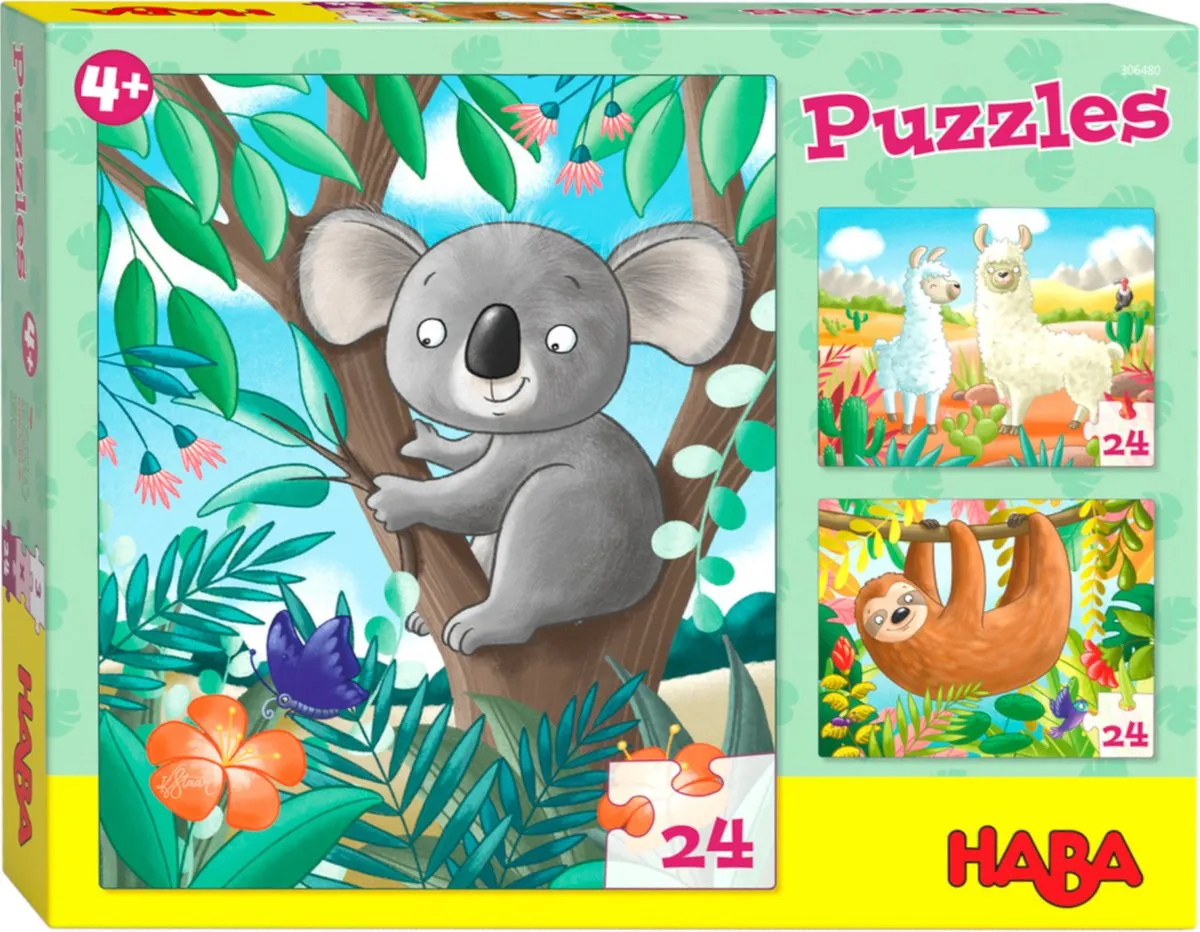 Haba Legpuzzel Koala, Luiaard & Co Junior 24-delig