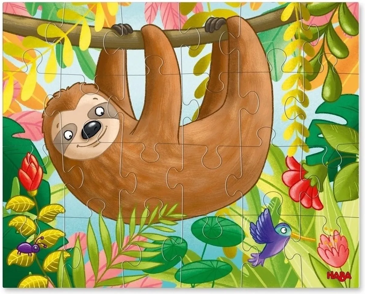 Haba Legpuzzel Koala, Luiaard & Co Junior 24-delig - Multicolor