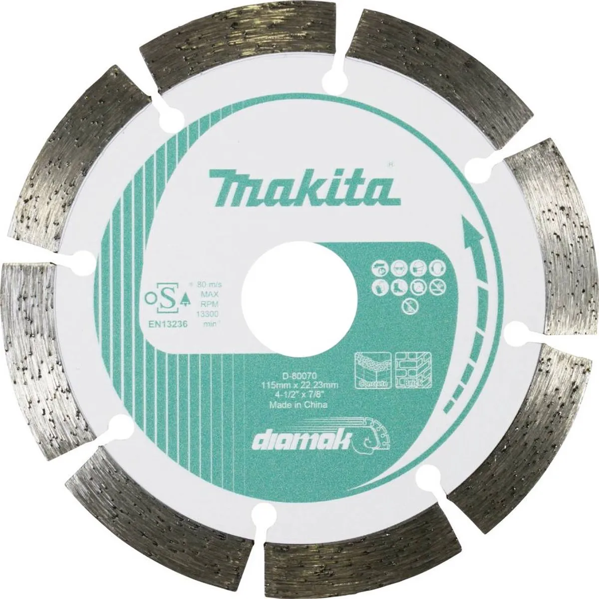 Makita D-80070 Diamanten Doorslijpschijf 115mm