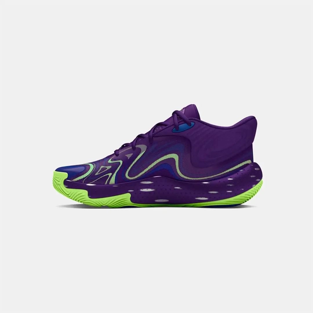 Under Armour Spawn 6 Mid Basketbalschoenen - Paars - EU 44