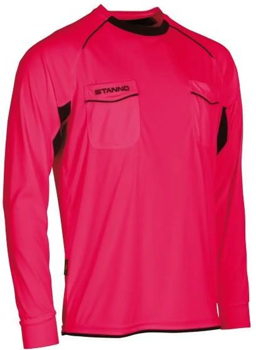 Stanno Bergamo Referee Shirt Lange Mouw - S - Roze