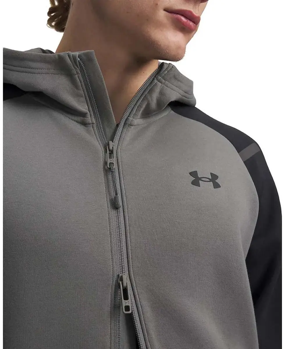 Under Armour Unstoppable Fleece-709 Full-Zip Hoodie - M - Groen