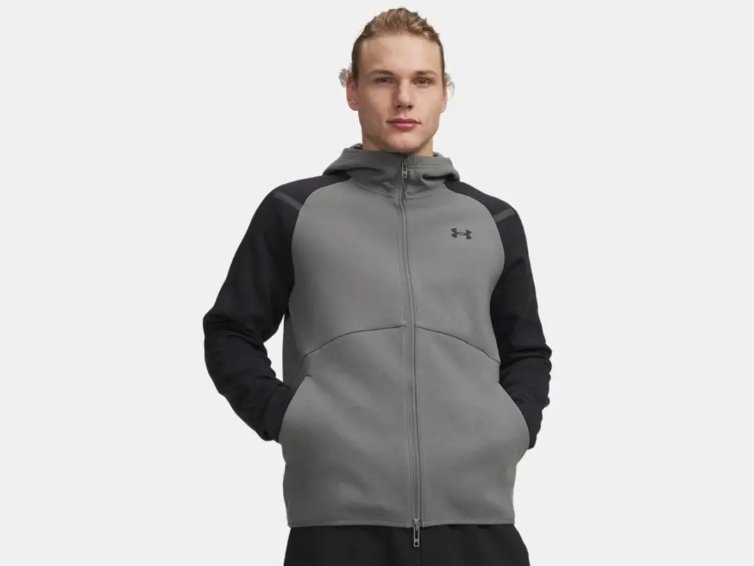 Under Armour Unstoppable Fleece-709 Full-Zip Hoodie - M - Groen - afbeelding 6 van 6