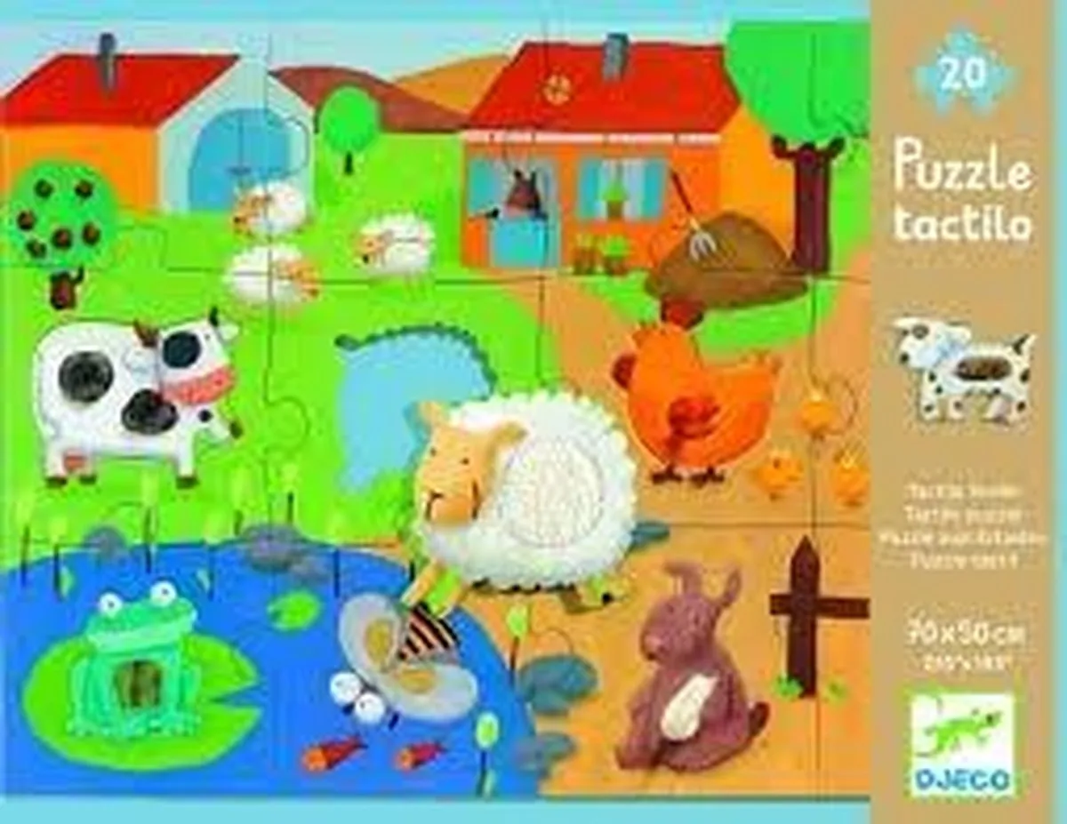 Djeco Voelpuzzel Boerderij 12 Stuks