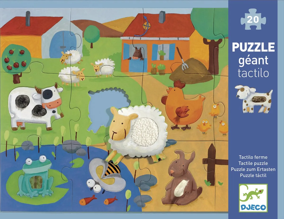 Djeco Voelpuzzel Boerderij 12 Stuks - DJ07117