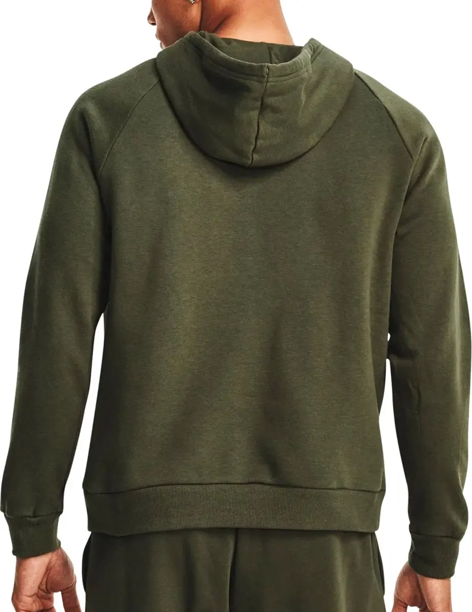 Under Armour Rival Fleece Hoodie Heren - XL - Groen/Wit