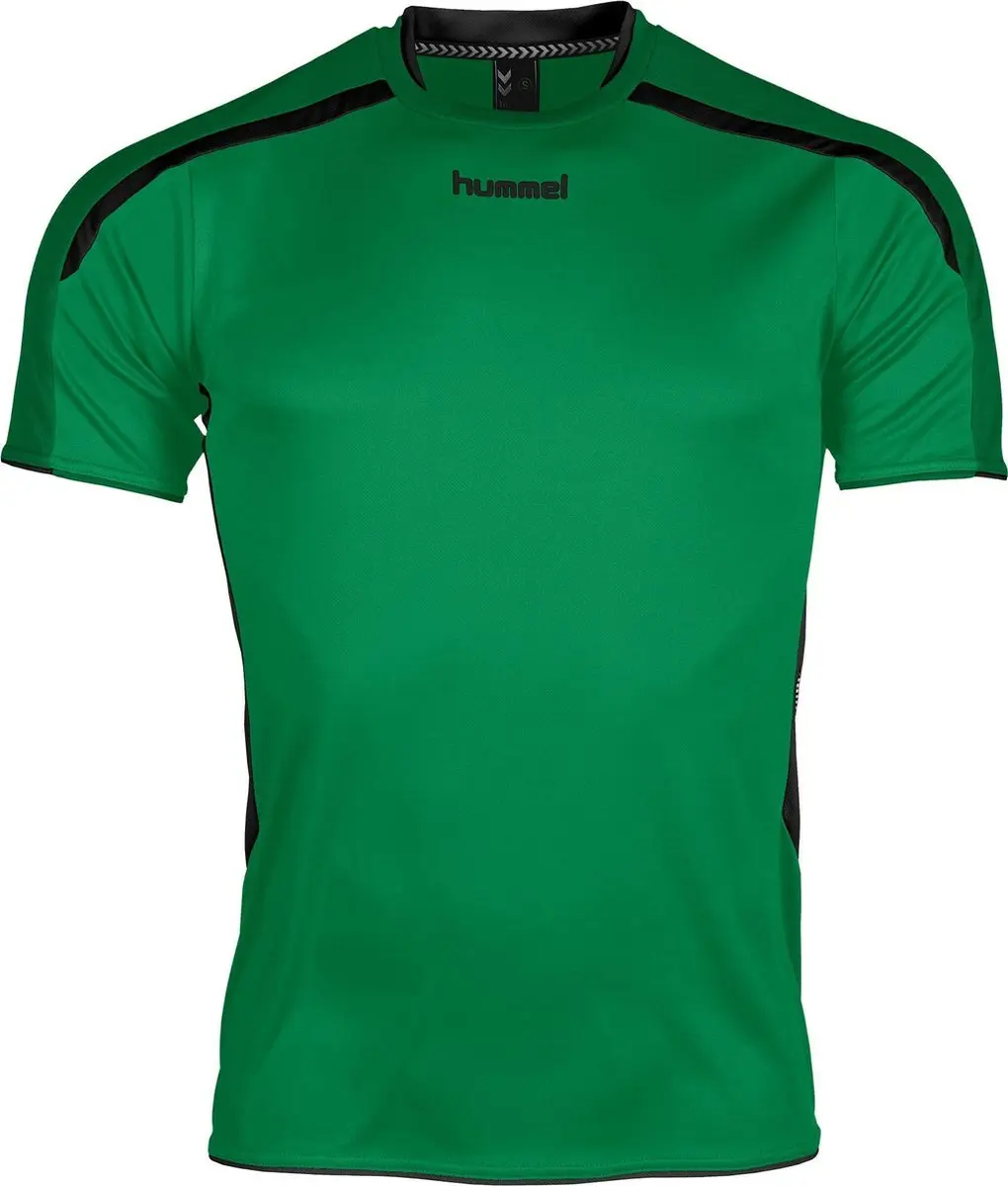 hummel Preston S/S Sportshirt - Maat L - Groen