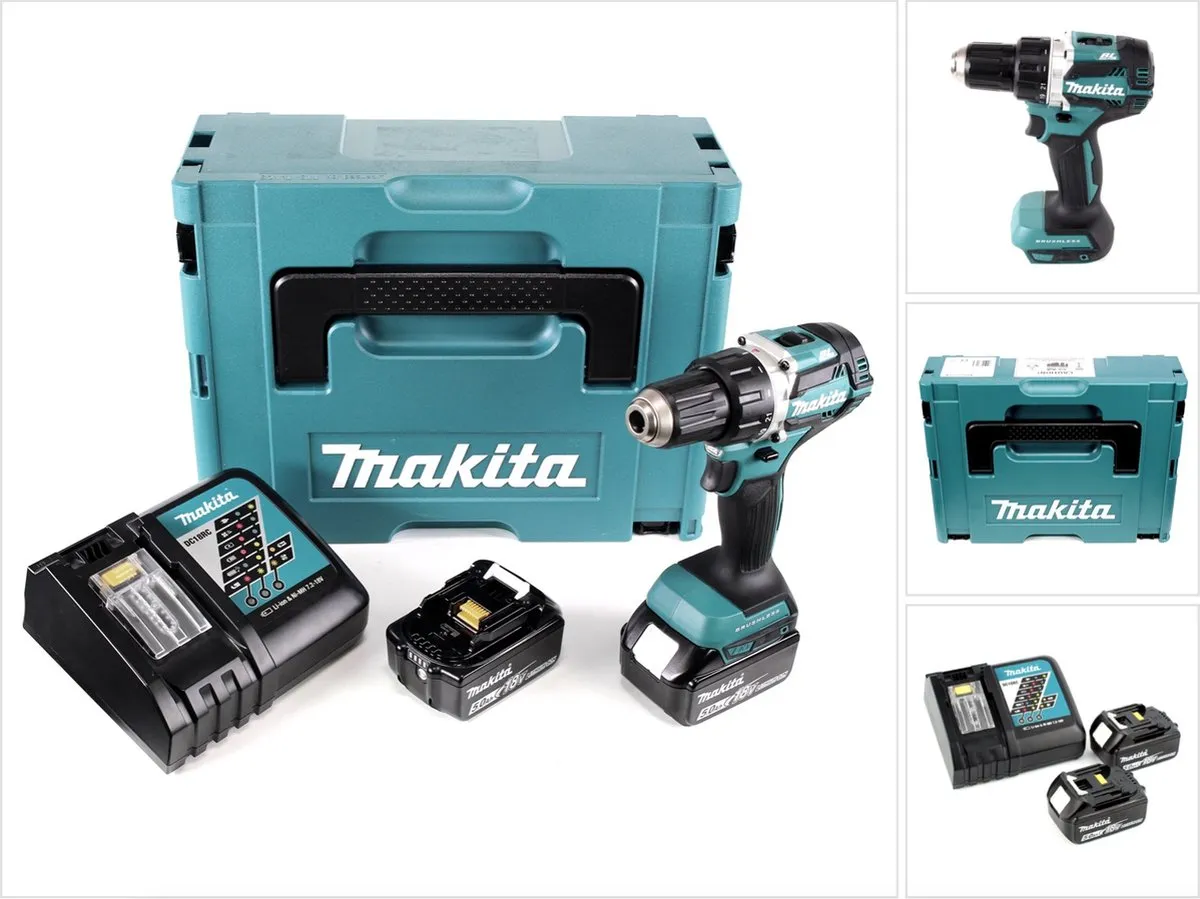 Makita DDF484RTJ Boor/Schroefmachine 18V - 21 standen