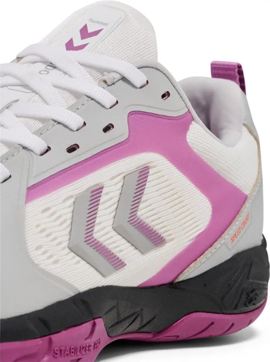 Hummel Handball Speed Court 228236 Hallenschoenen - 43.5 - Bright White/Cattleya Orchid