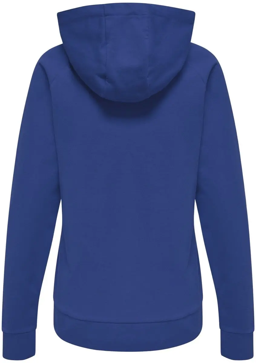 Hummel Go Cotton Logo Hoodie Dames L - Blauw/Wit