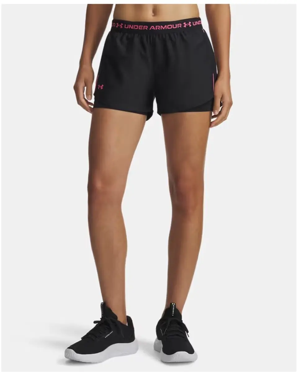 Under Armour Tech Play Up 2in1 Shorts 1389895 - Zwart/Rose