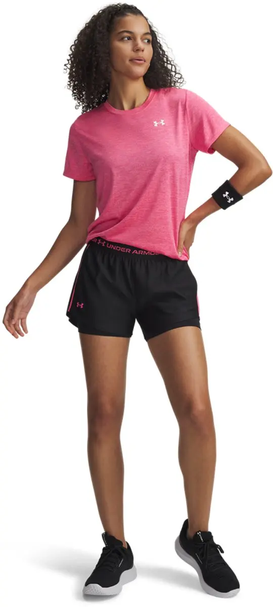 Under Armour Tech Play Up 2in1 Shorts 1389895 - Zwart/Rose