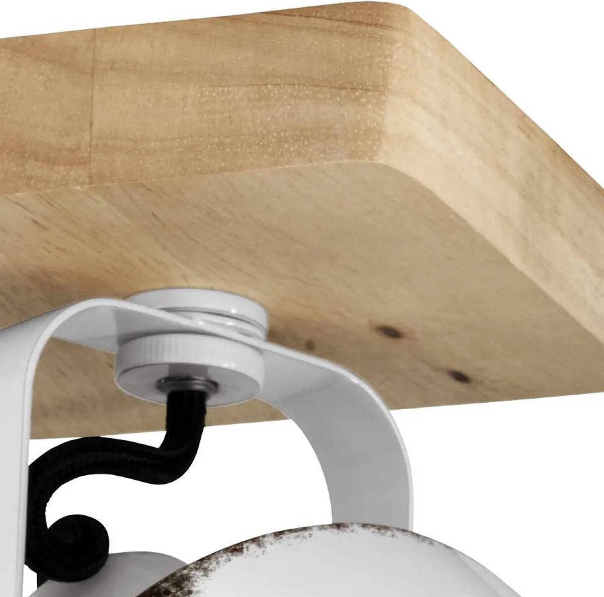 Eglo Kilburn Spot E27 - 18,5 cm - Staal - Bruin/Wit