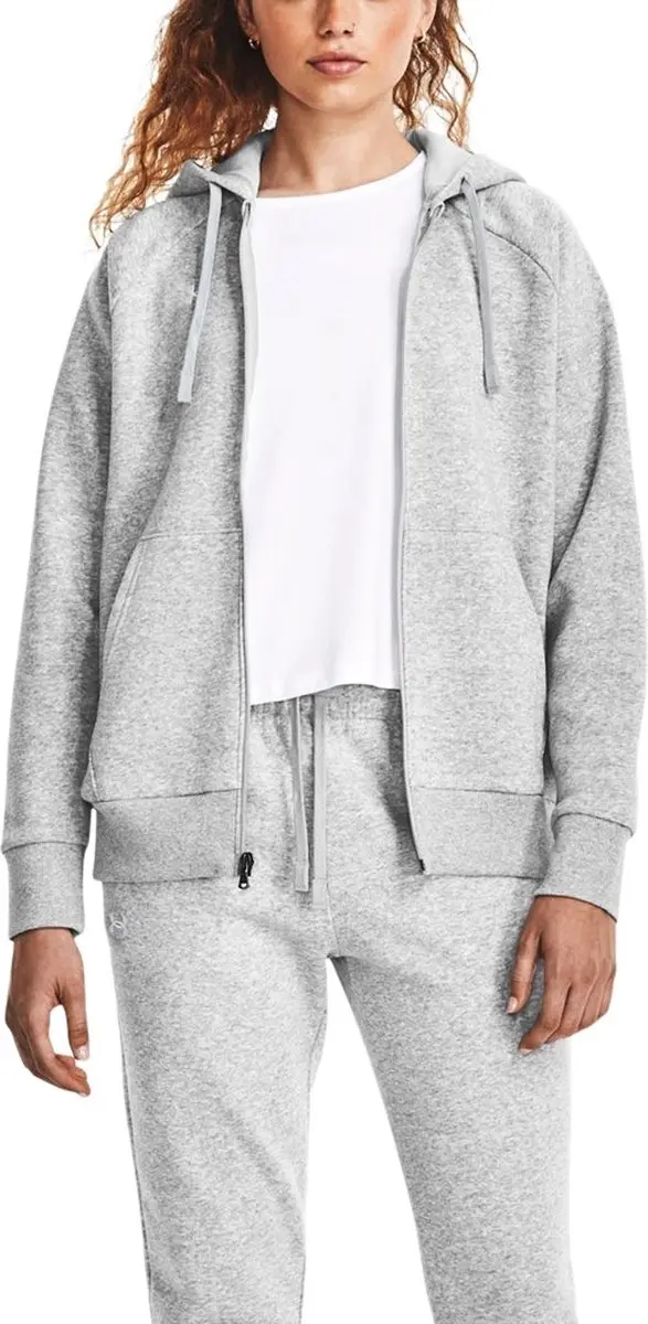 Under Armour Rival Fleece FZ Hoodie Dames - XS - Grijs