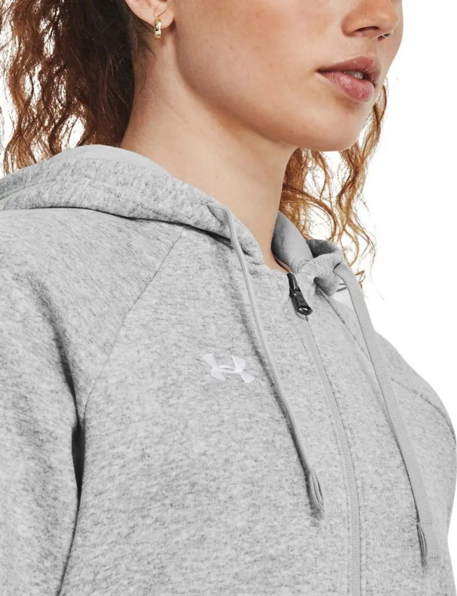 Under Armour Rival Fleece FZ Hoodie Dames - XS - Grijs