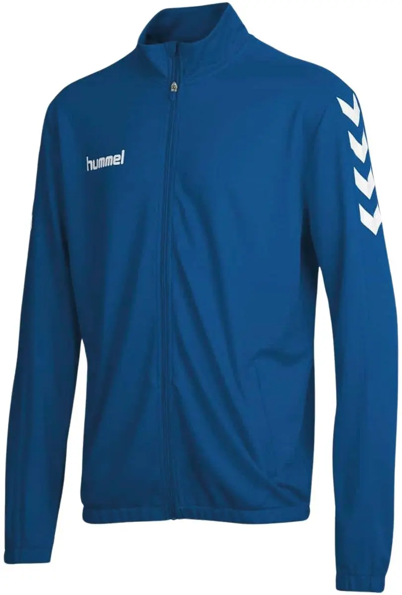 Hummel Core Poly Trainingsjack Senior M - Blauw/Wit