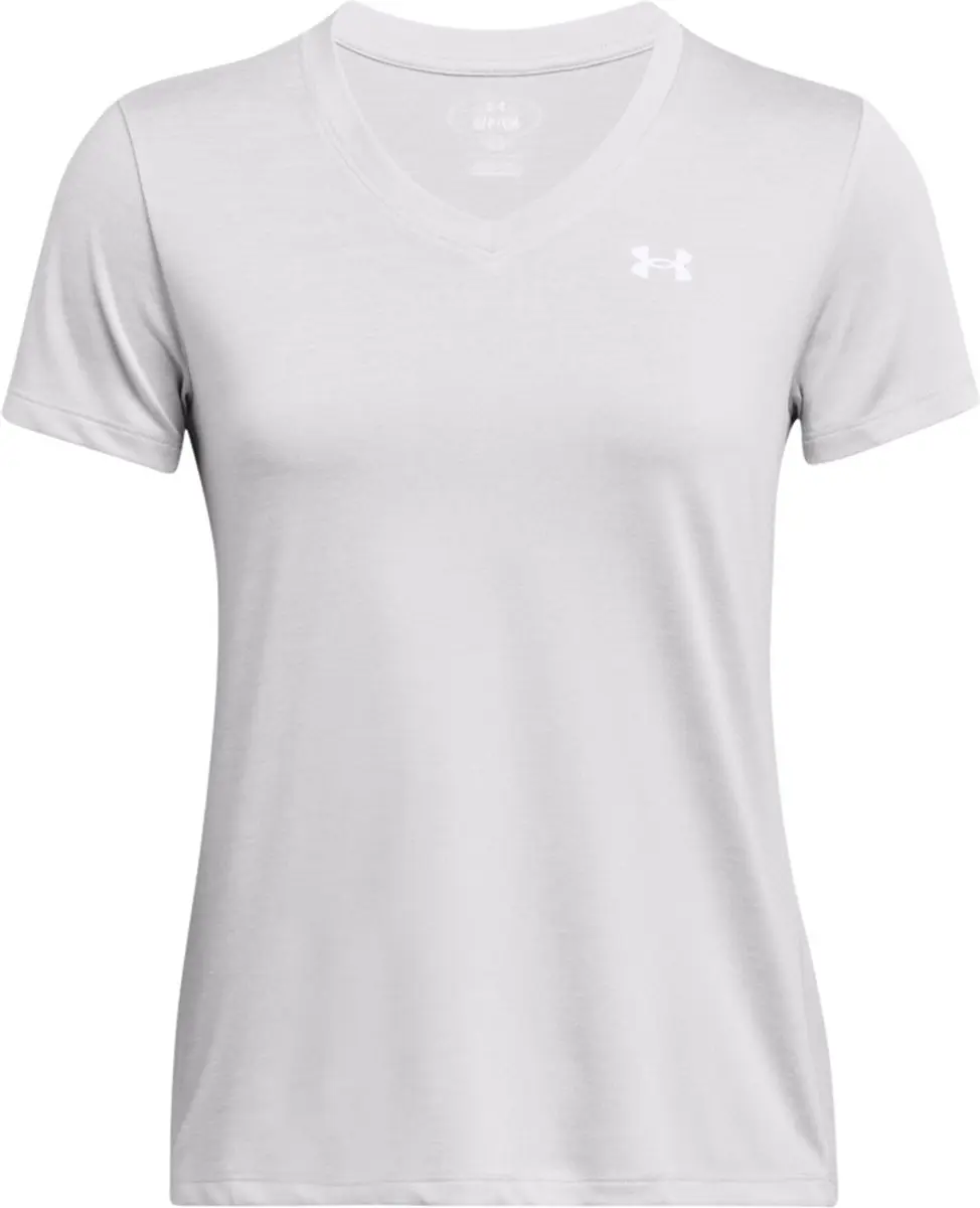 Under Armour Tech SSV Twist Dames Sportshirt - Grijs M