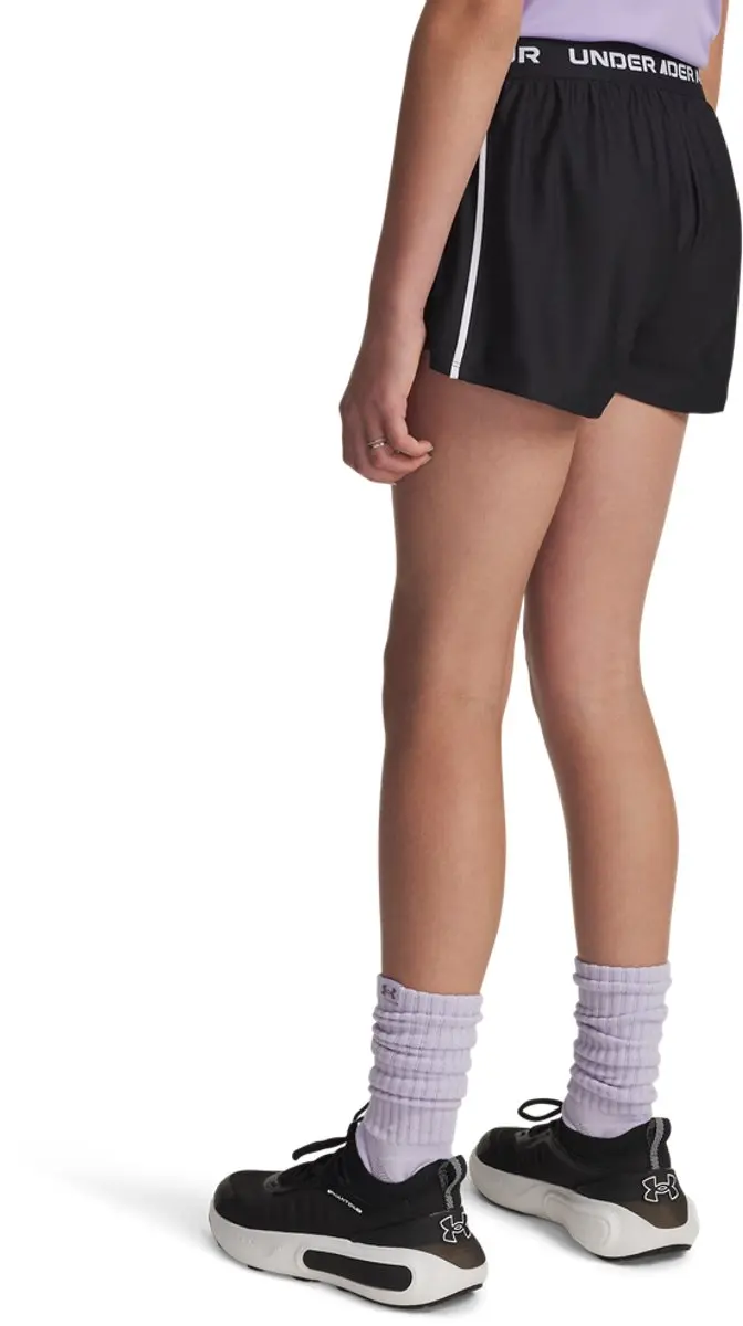 Under Armour G Tech Play Up Short - Meisjes 152cm Zwart/Wit