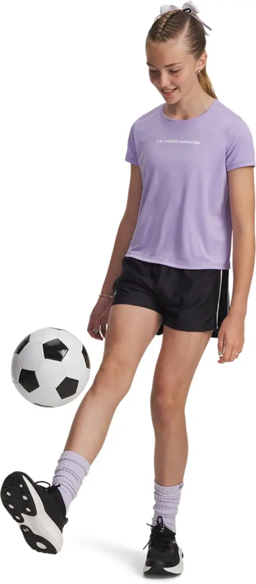 Under Armour G Tech Play Up Short - Meisjes 152cm Zwart/Wit