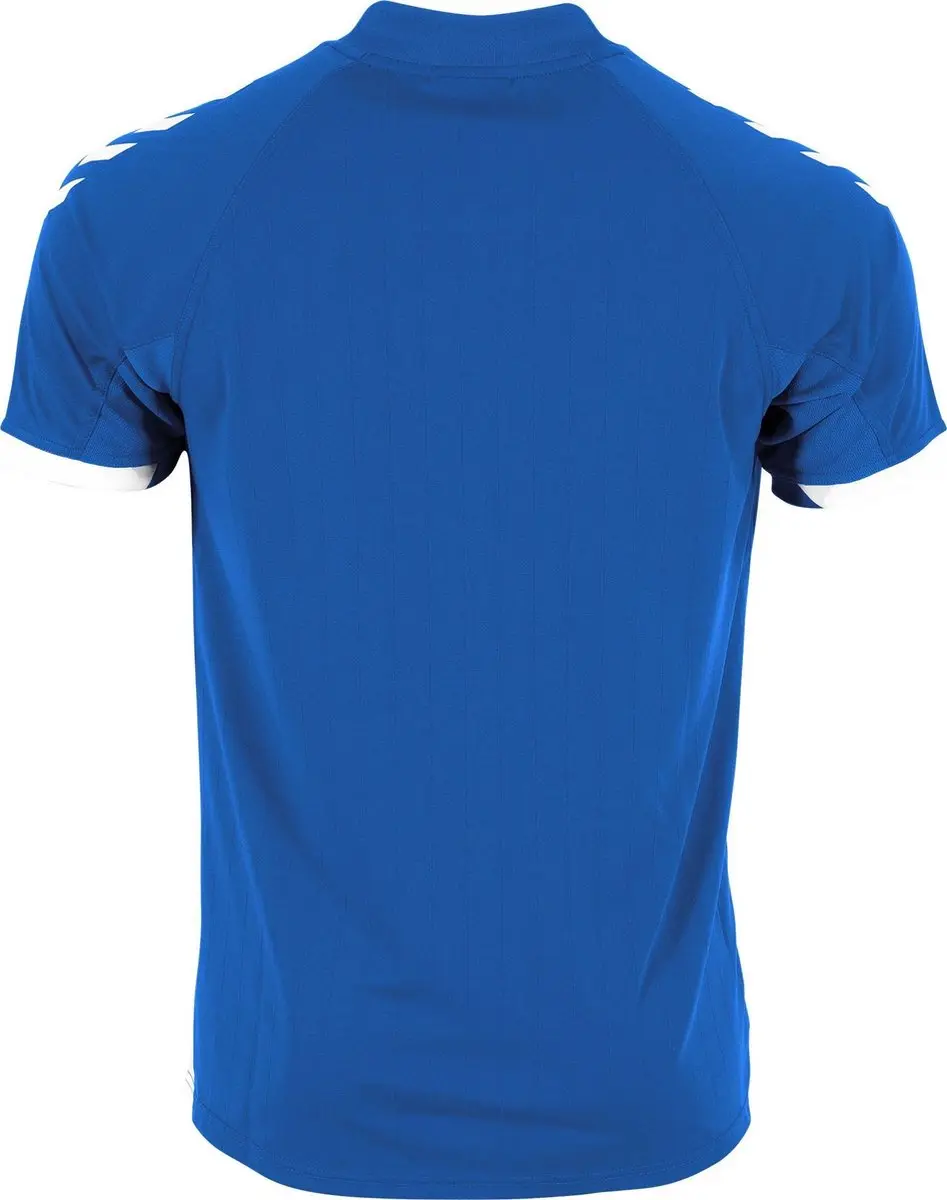 Hummel Fyn Shirt Korte Mouw Kinderen 116 - Royal/Wit