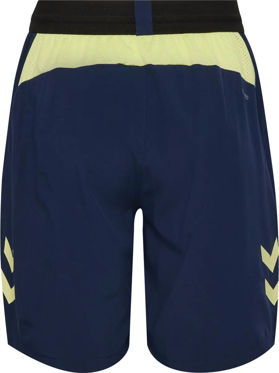 Hummel HMLBLAZE 2.0 Training Shorts Kids 128 - Marine/Shadow Lime