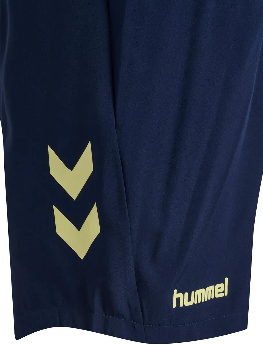 Hummel HMLBLAZE 2.0 Training Shorts Kids 128 - Marine/Shadow Lime