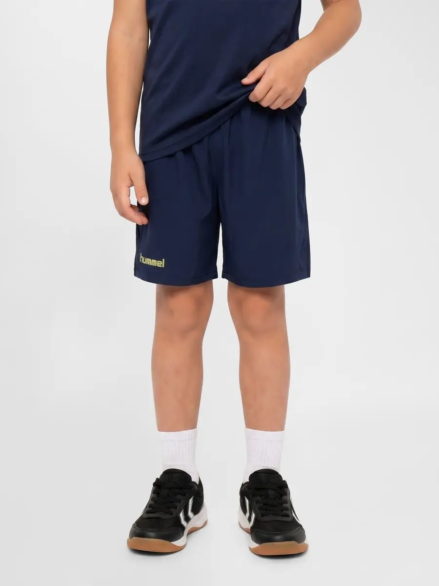 Hummel HMLBLAZE 2.0 Training Shorts Kids 128 - Marine/Shadow Lime