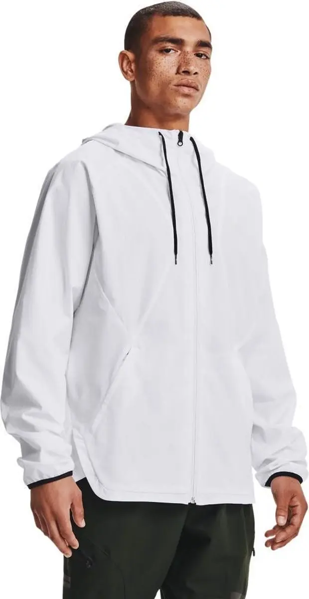 Under Armour Woven Windbreaker Jacket - Maat M - Wit