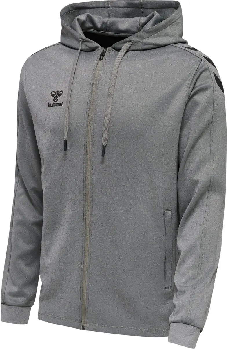 Hummel Hmlcore Xk Poly Zip Hood Sweatshirt - M - Grijs