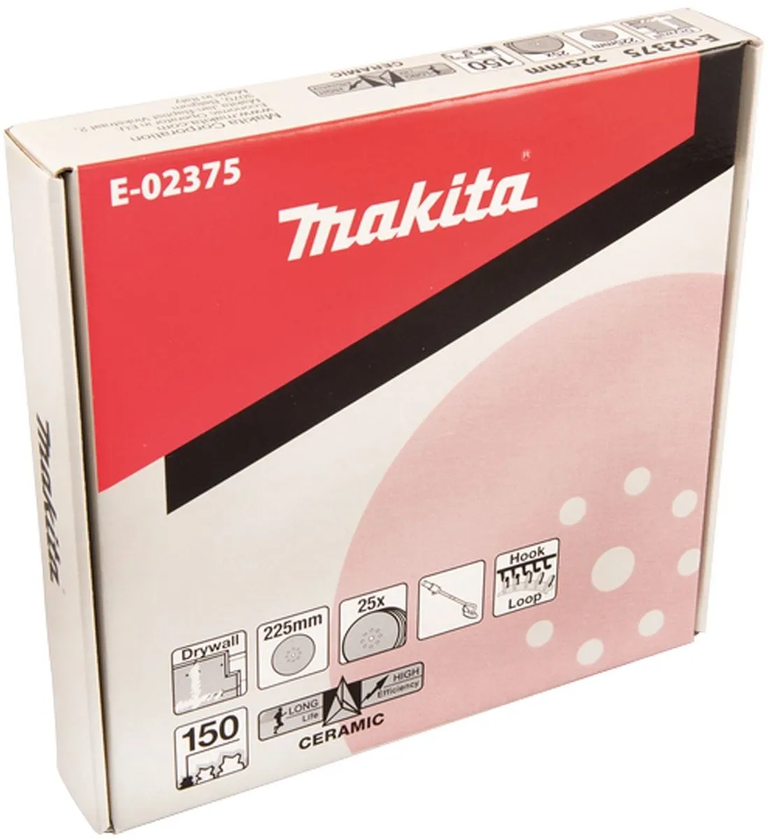 Makita 225mm Schuurpapier Klittenband - 25 Stuks - afbeelding 3 van 3