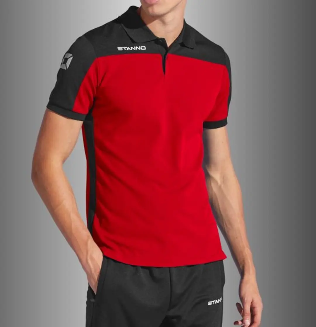 Stanno Pride Polo - XL - Rood/Zwart