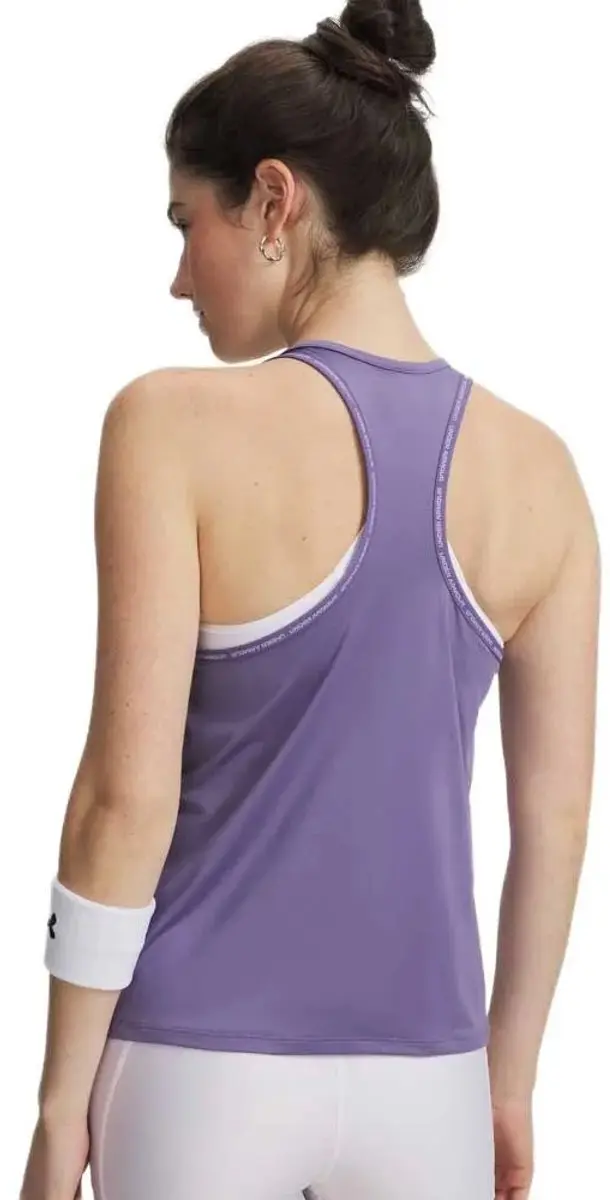 Under Armour Tech Knockout Mouwloos T-shirt - Paars M