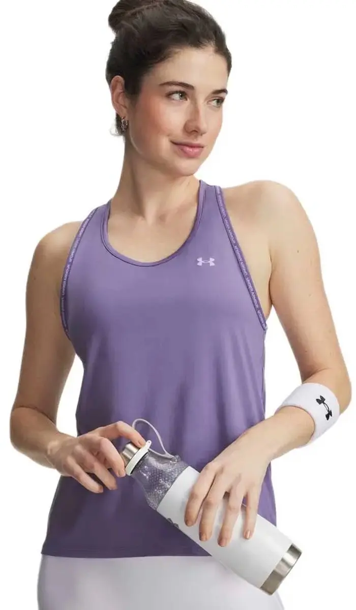 Under Armour Tech Knockout Mouwloos T-shirt - Paars M