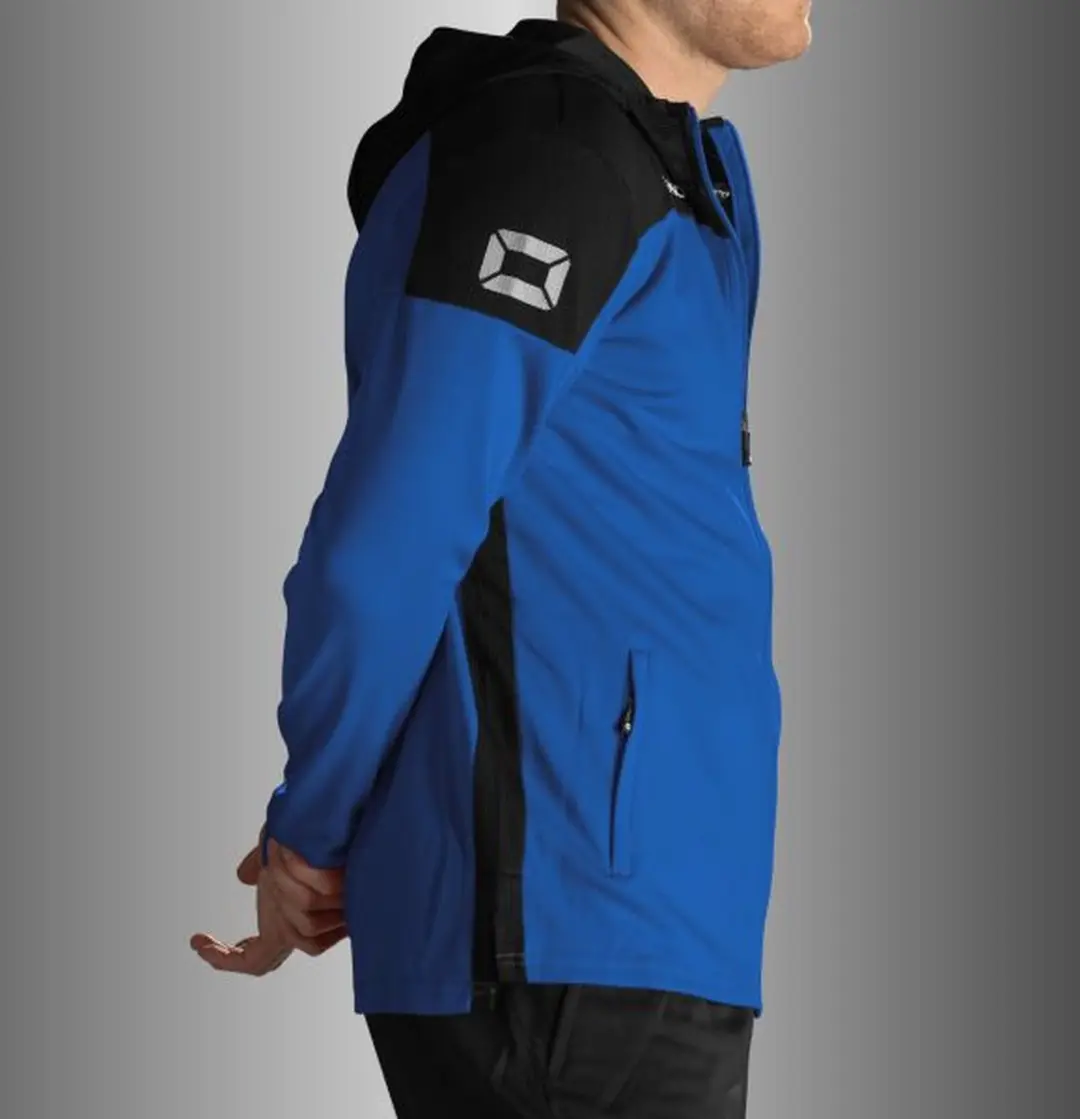 Stanno Pride Full Zip Hooded 164 - Blauw/Zwart