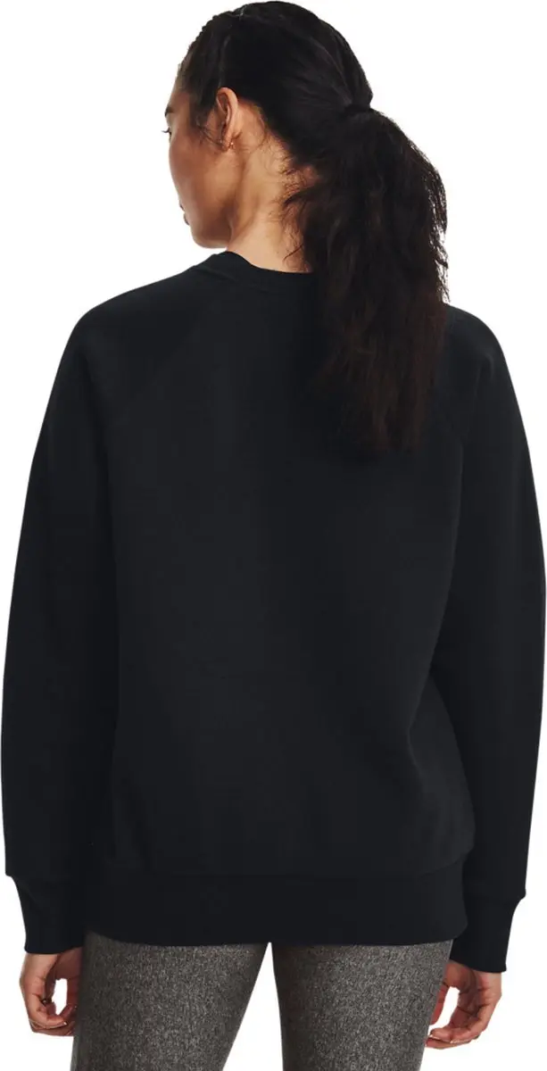 Under Armour UA Rival Fleece Crew Dames Sporttrui - Zwart