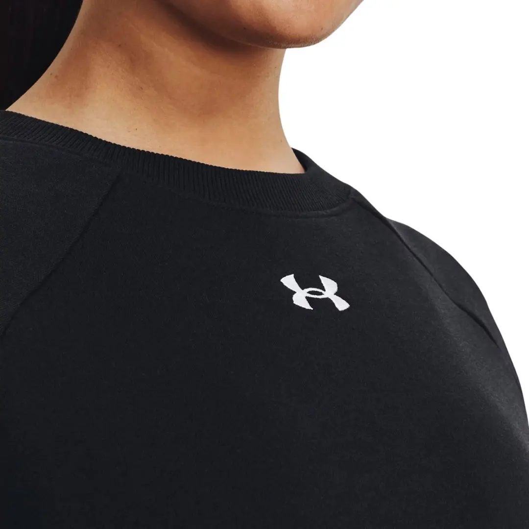 Under Armour UA Rival Fleece Crew Dames Sporttrui - Zwart