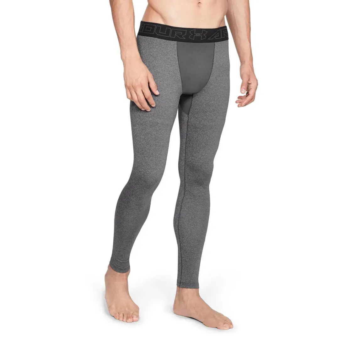 Under Armour ColdGear Leggings Heren - M - Charcoal Light Heather