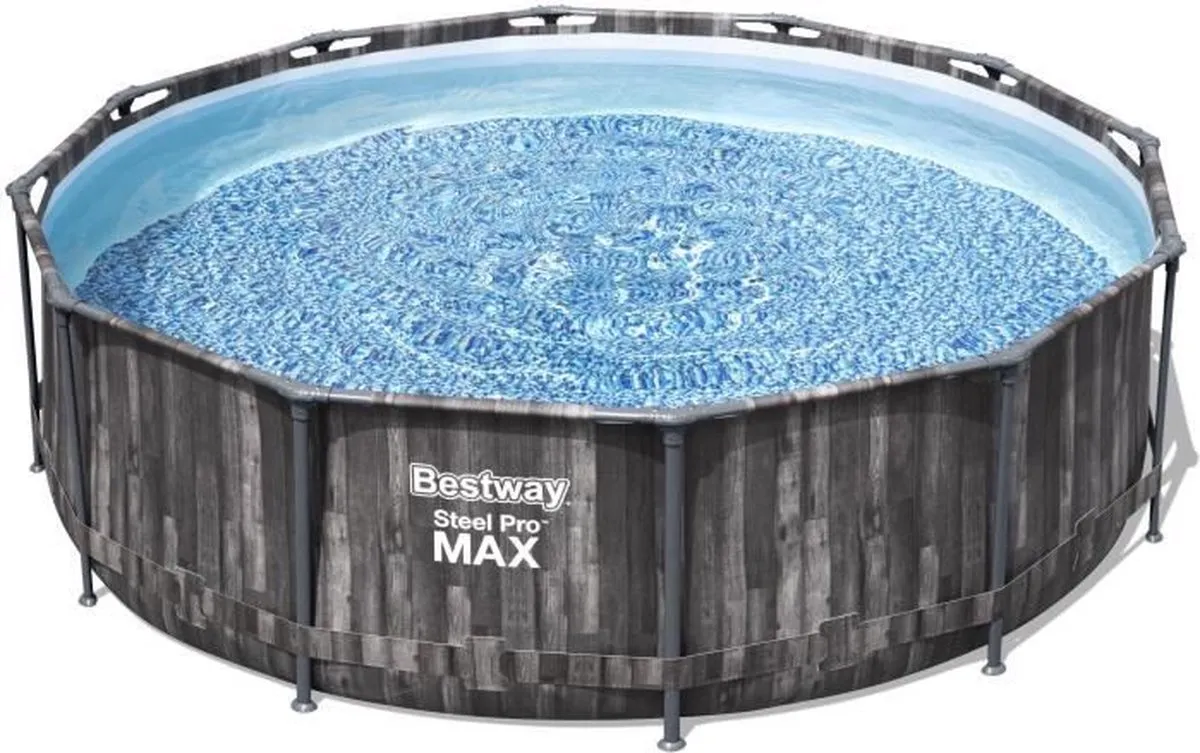 Bestway SteelPro Max Zwembad 366cm Houtdecor