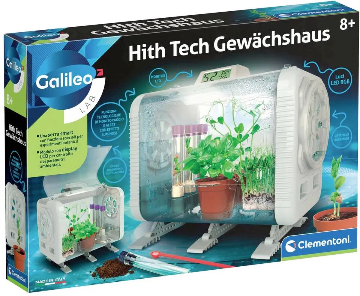 Clementoni Galileo High Tech Gewächshaus Experimenteerset