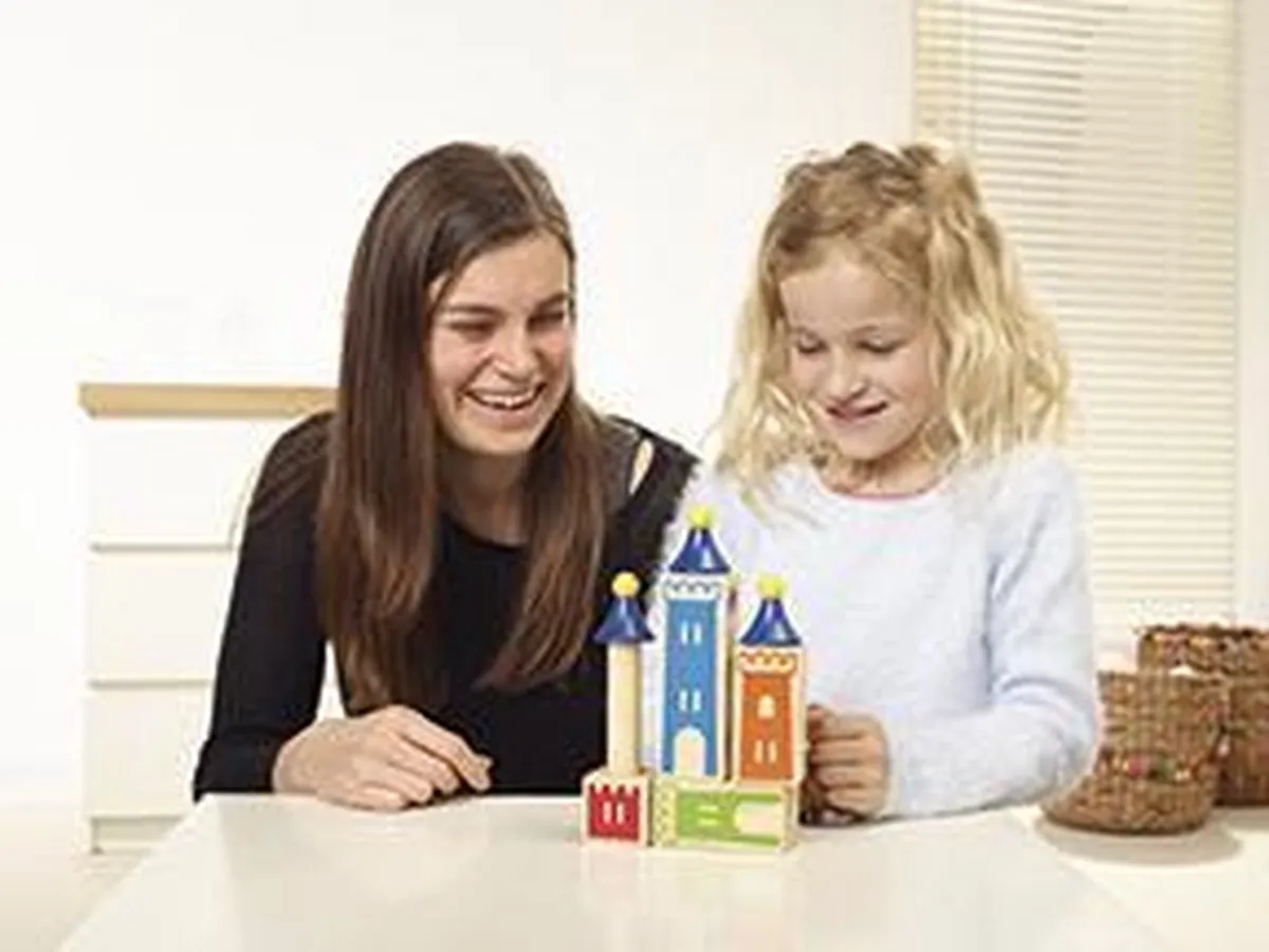 SmartGames Castle Logix Houten Kleuterspel - 7 Stuks - Multicolor